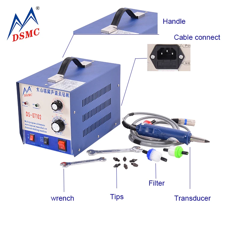 Многофункциональная ультразвуковая портативная сварочная машина для ткани, стразы горячей фиксации
