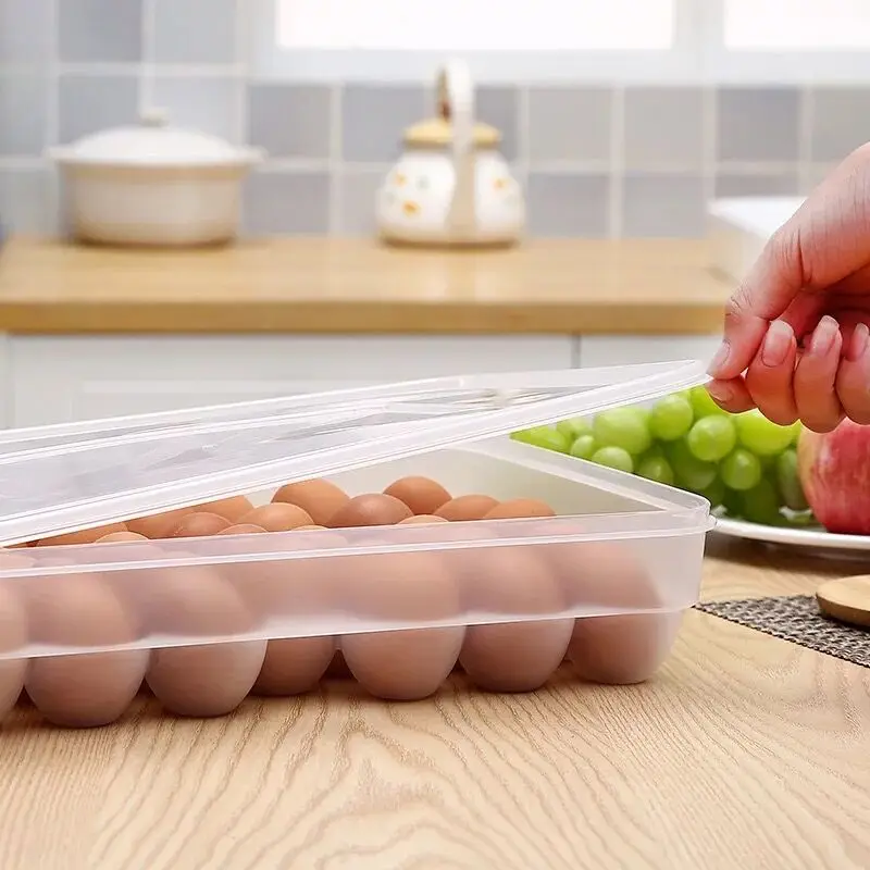 High Quality Household Creative Refrigerator Food Dumplings Eggs Airtight Storage Container Shockproof Fresh Storage Box