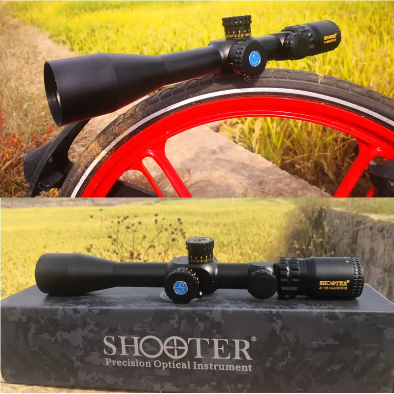 

Shooter 4-16x44 FFPIR First Focal Plane New Arrival Special Designed Reticle Riflescope Hunting Scope For Sniper Anti-Shock