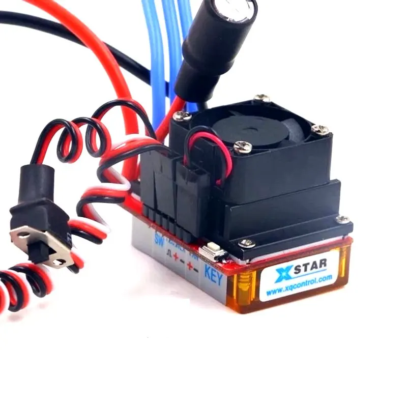 

FATJAY Quik-30A RC car brushless ESC 30A 2-3S 50g 2-way forward reverse brake crawler with setup function cooling fan optional