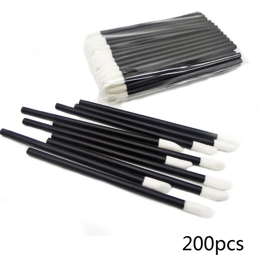 

200Pcs Disposable Makeup Brushes Lipstick Lip Gloss Wands Applicator Make Up Brush Tool Cosmetic maquiagem profissional completa