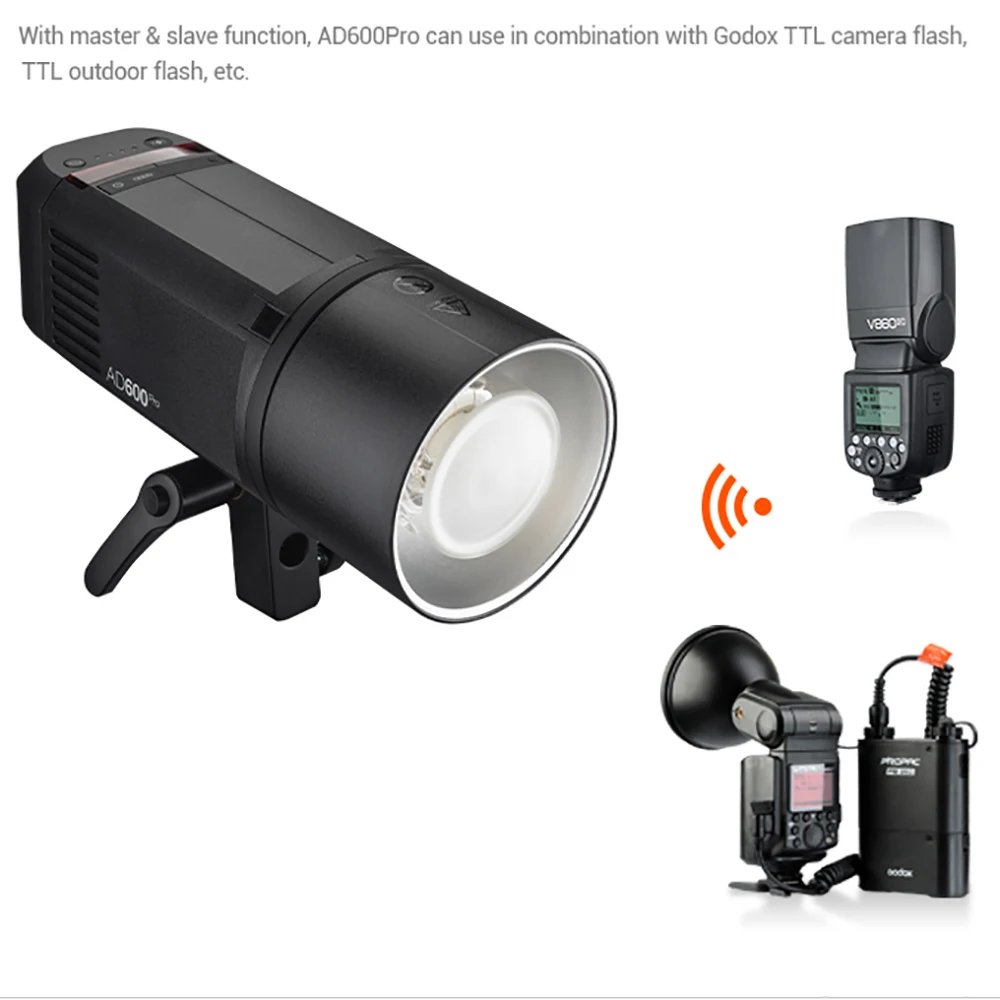 Godox светодиодный светильник для камеры AD600Pro 600Ws TTL HSS Flash 2 4G беспроводной SONY A58 A7RII