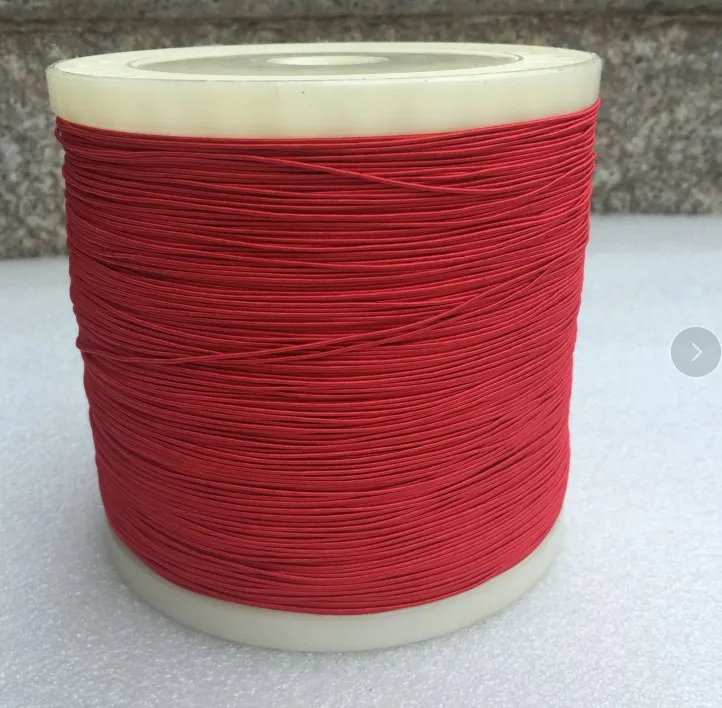 

(5metes/lot) 0.04mm*220 Strands Mine Antenna Litz Wire Multi-strand Polyester Silk Yarn Envelope Braided Copper Cable