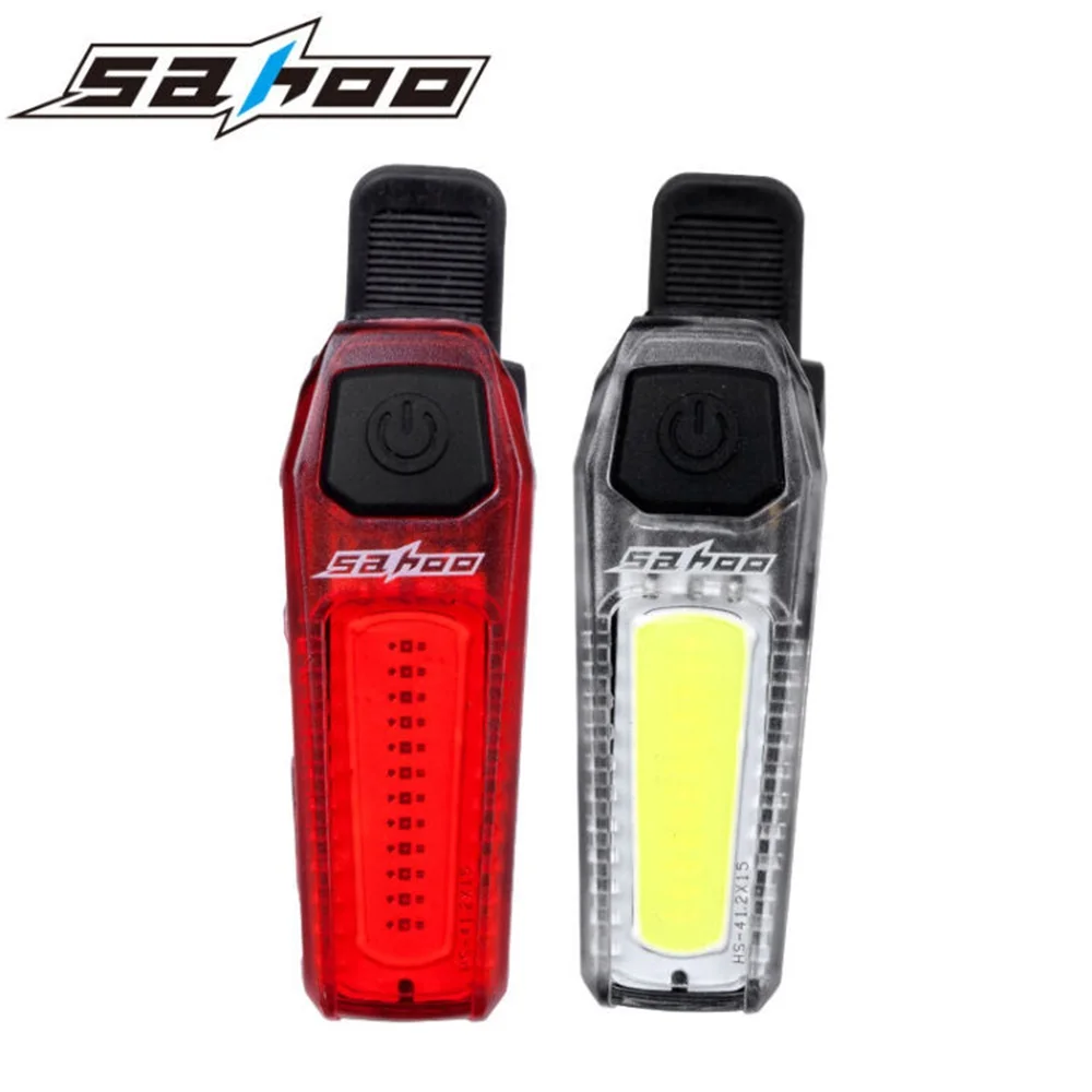

SAHOO Bicycle Back Light COB LED Cycling Rear Light USB Charger Bike Tail Lamp Waterproof Bicycle Rear Light Safety Warning