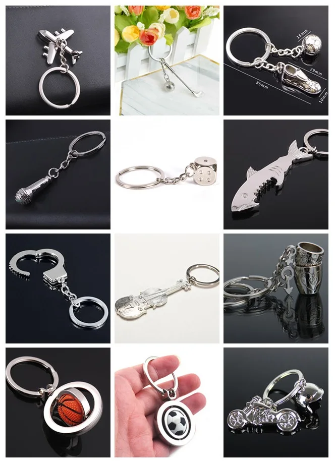 New Special Style Pendants Keychain Ball/Hair Plane/Dryer/Microphone/Couple Cup Shape Key Ring Jewelry Gift