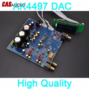 

AK4497 DAC AK4118 DSD Native DAC AK4497EQ DAC 32Bit 384KHz USB Sound Card,Amanero XMOS XU208 Asynchronous USB,Coaxial Optical In