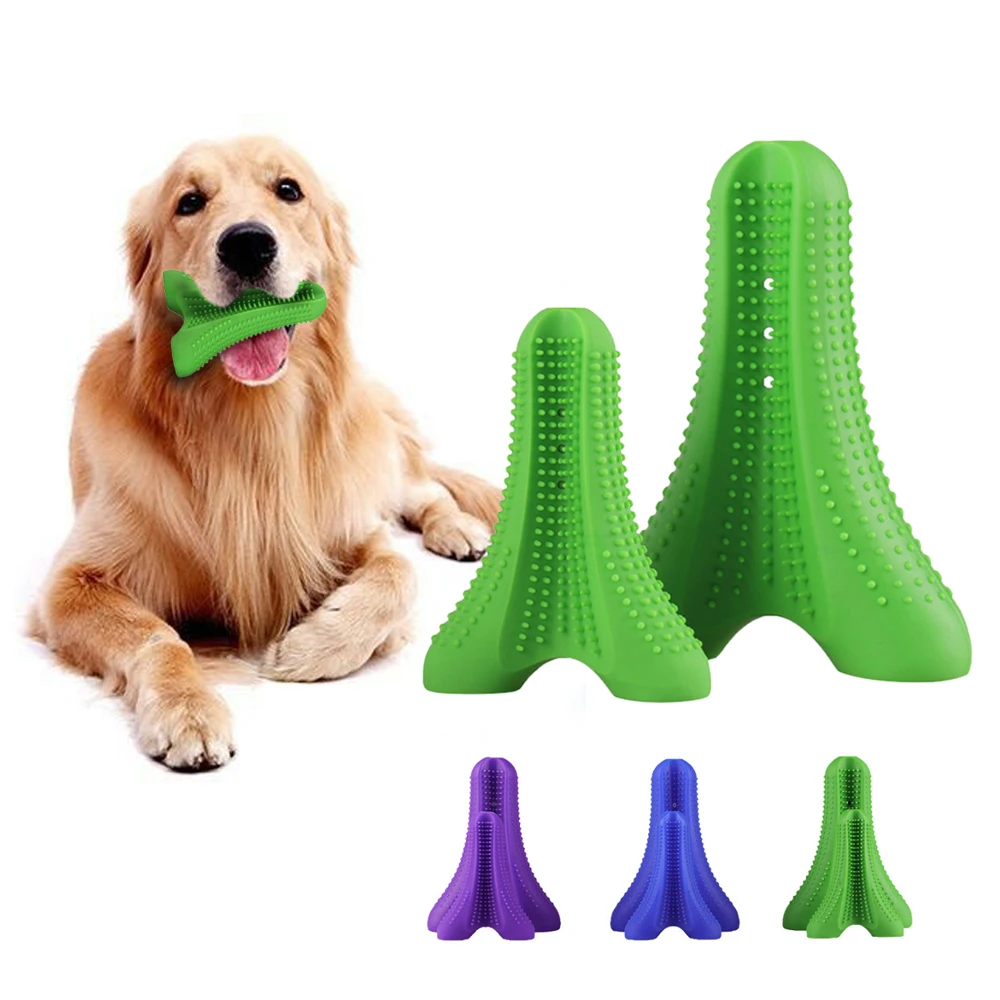

Pet Teeth Cleaning Chew Toys Rubber Bite Resistant Brushing Toothbrush Pet Molar Tooth Cleaner Brushing Doggy Puppy Dental Care