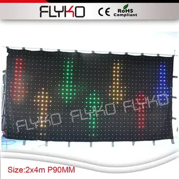 

PC controller, Free shipping 2m *4m p9 led curtain display screen
