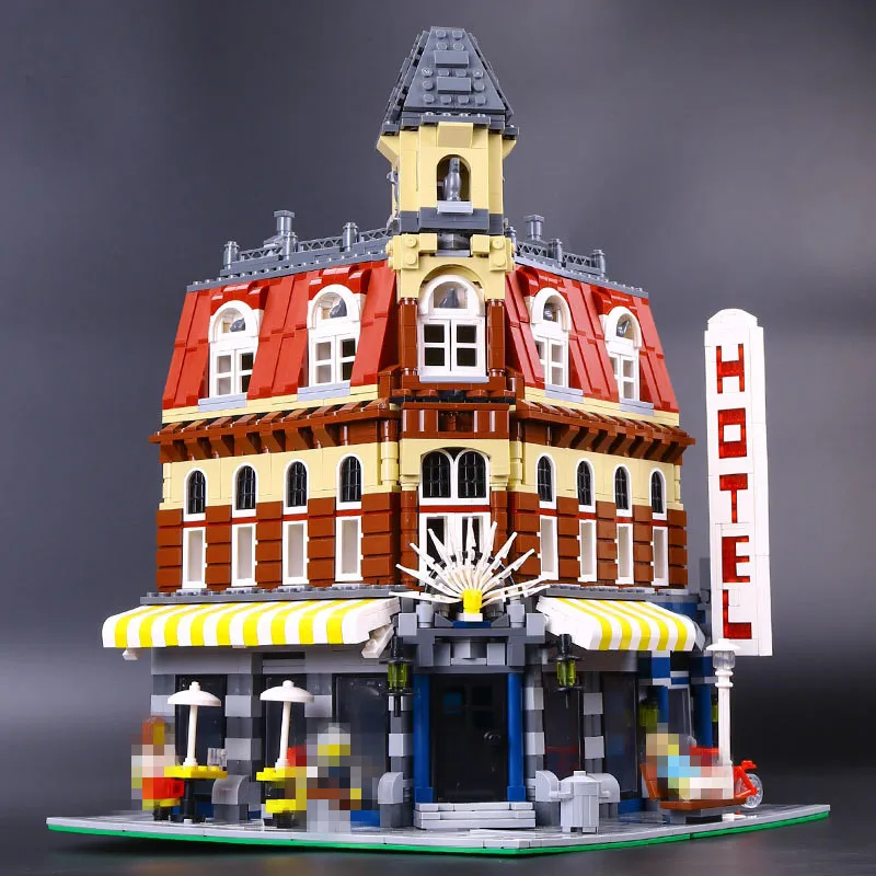 

LEPIN 15002 City Street Cafe Corner Model Building Kits Assembling Blocks Kid Toy compatible 10182 Educational Toy Funny Gift