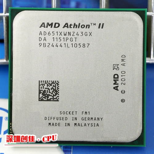 Amd ii Athlon x4 651 quad-core scattered pieces cpu amd fm1 3.0G 4M cpu quad-core shipping free processor
