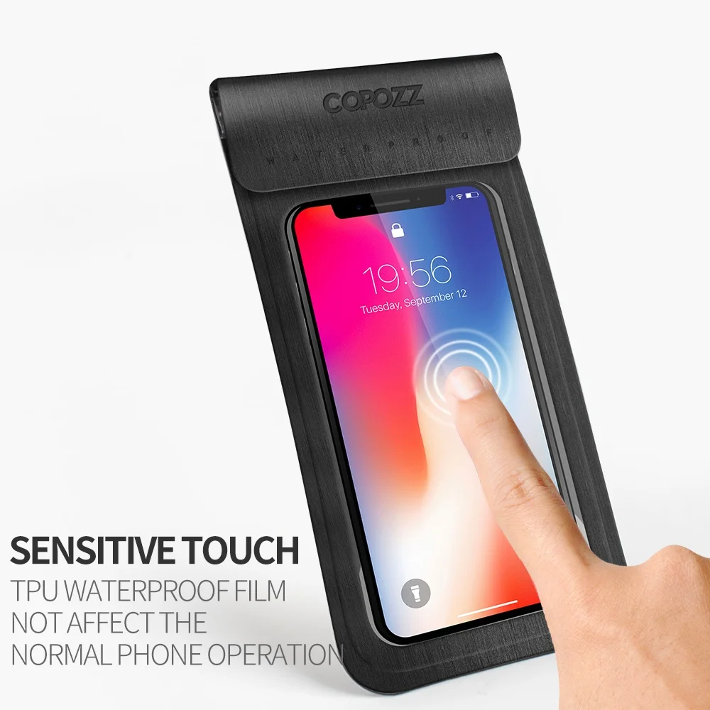 COPOZZ Waterproof Phone Pouch for iPhone X/8/7/6S Plus/Samsung S7 Swimming Snorkeling Skiing Diving Underwater Mobile Bags Case COPOZZ Waterproof Phone Pouch for iPhone X/8/7/6S Plus/Samsung S7 Swimming Snorkeling Skiing Diving Underwater Mobile Bags Case