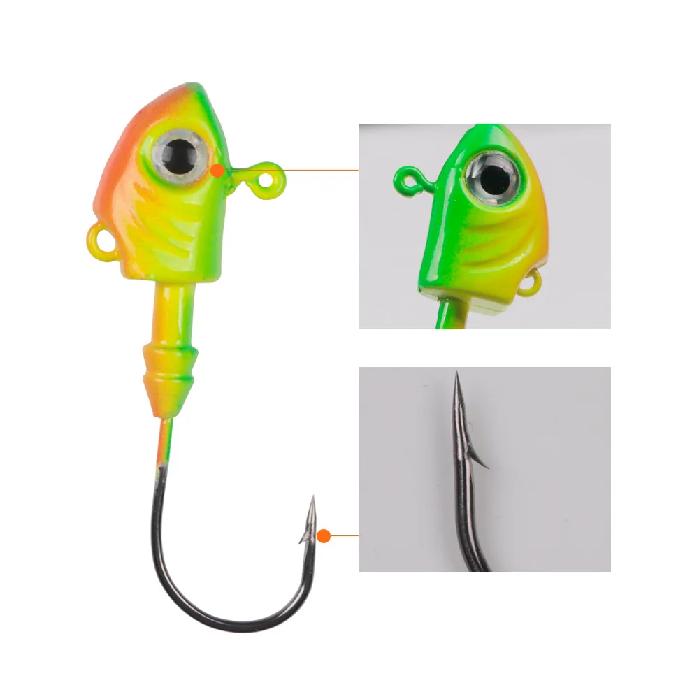 1PCS Fishing lure hook 10g-43g lead fish jig head peche carpe gancho de pesca carp fishing hooks tackle tolls accessories