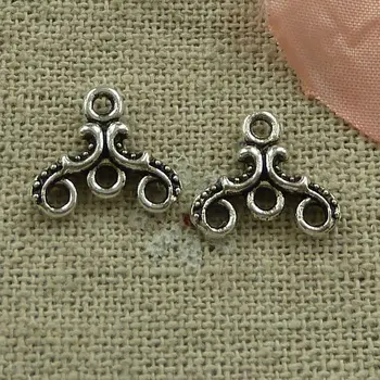 

450 pieces tibetan silver nice connectors 13x12mm #2809