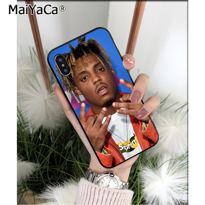 Мягкий чехол для телефона MaiYaCa Juice WRLD из ТПУ для iPhone 8 7 6 6S Plus 5 5S SE XR X XS MAX Coque Shell