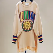 Новая женская уличная рубашка Harajuku, яркие цвета, футболка в полоску, хит цвета, принт с буквами, рубашки с длинными рукавами, большие размеры, женские 5XL