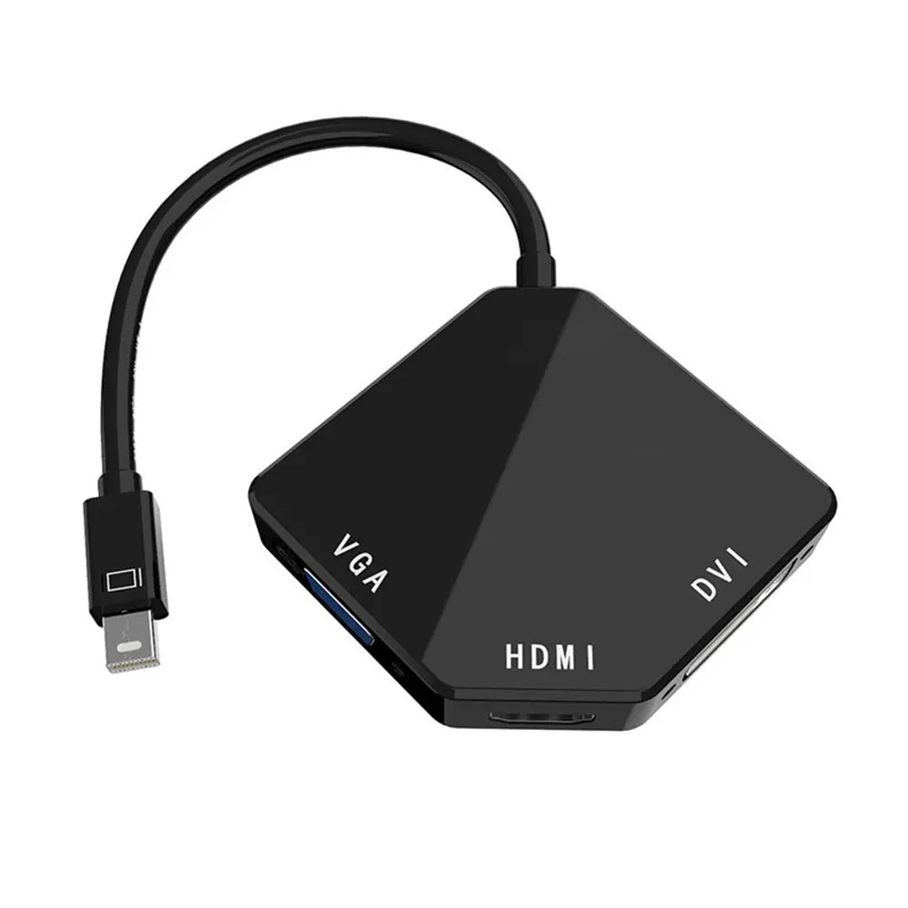 3 в 1 Mini DP DisplayPort Thunderbolt to DVI VGA HDMI адаптер для Mac Book iMac book Air Surface pro 2 ThinkPad X1|dvi vga|for macsurface