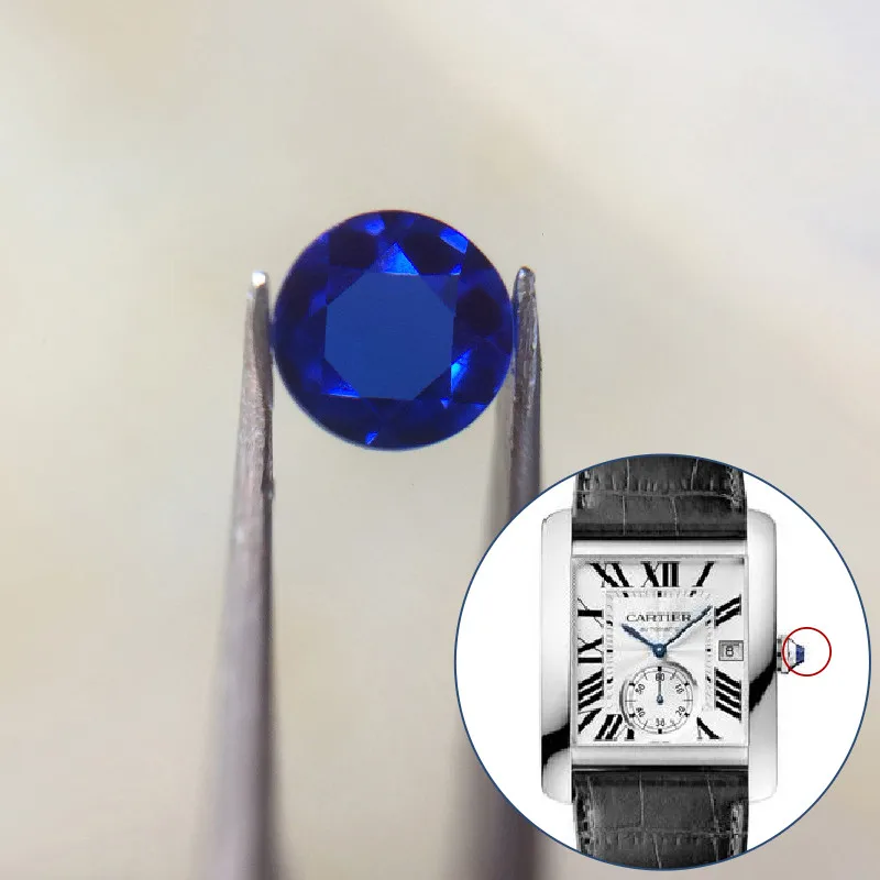 cartier watch sapphire crystal