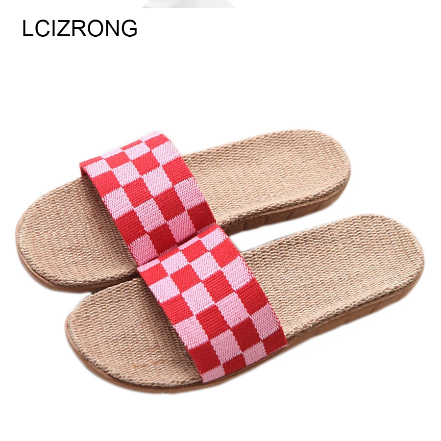 

LCIZRONG Spring Beach Slippers Women/Men Bedroom 16 Colors Slippers Woman Large Size Home Slides Shoes Male Bohemia Slippers