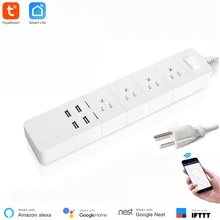 США Стандартный WiFi удлинитель Smart power Strip 4 AC Plug 4 usb порта для Alexa и Google Assistant iftt Поддержка Smart Life