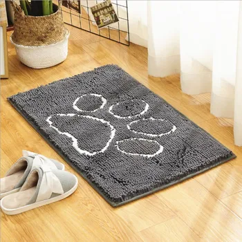 

New Animal Pattern Bathroom Anti-slip Mat Chenille Long Hair TPR Bottom Water Absorption Good Anti-slip Strong Easy To Clean