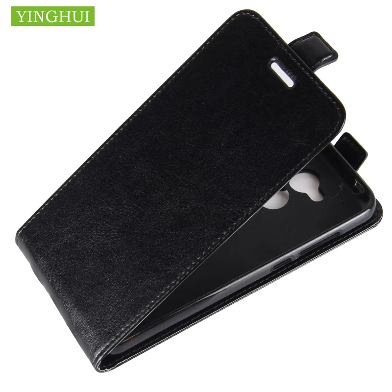 

For Huawei Honor 6A 5.0" Retro Leather + Silicone Magnetic Vertical Flip Case For Huawei Honor 6 A 6a Cover Phone Bag
