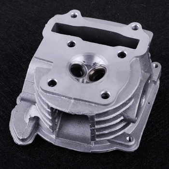 

beler High Quality Silver Cylinder Head Assembly EGR 64mm Valve Fit for 50cc Chinese Scooter 139QMB GY6