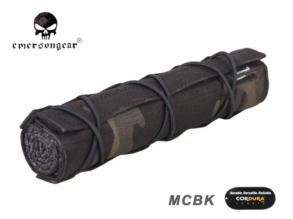 EmersonGear тактический 22 см подавитель Mirage чехол быстросъемный страйкбол аксессуар Регулируемый Чехол с ударным ремешком EM9330 - Цвет: Multicam Black