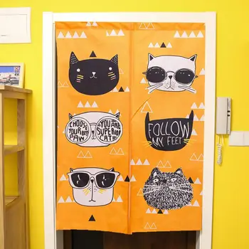 

Cartoon Cats Door Curtain Living Room Partition Curtain Kitchen Bathroom Door Curtain Feng Shui Curtain Japanese Curtain Noren