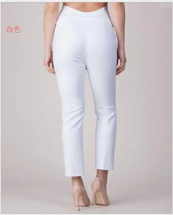 Новые взрывные модели однотонные брюки для беременных женщин Весна и осень WZZ0421 импортные товары оптом - Цвет: white