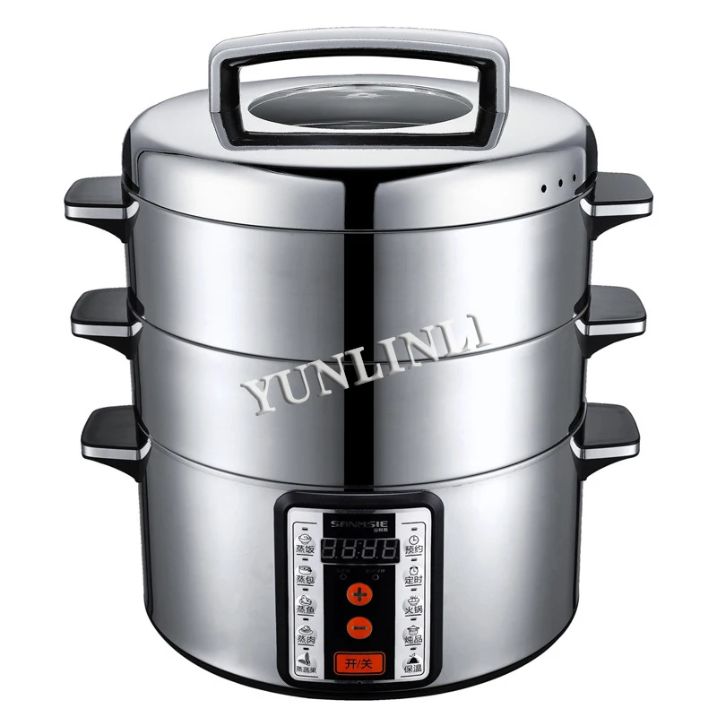 

Electric Steamer Multi-function Household Commercial Steame Machine Large Capacity Steam Pot Two-layer Cage SMS-32D
