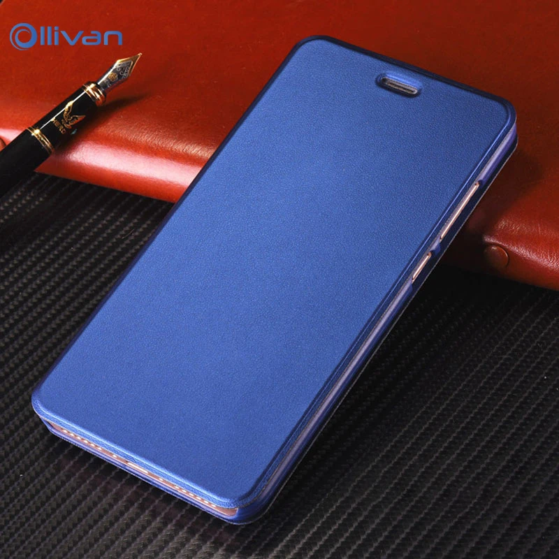 

OLLIVAN Case for Xiaomi Redmi Note 5 Pro Case Luxury Flip Leather Stand Plain Phone Cover for Redmi Note 5 5A 5 Plus Coque Funda