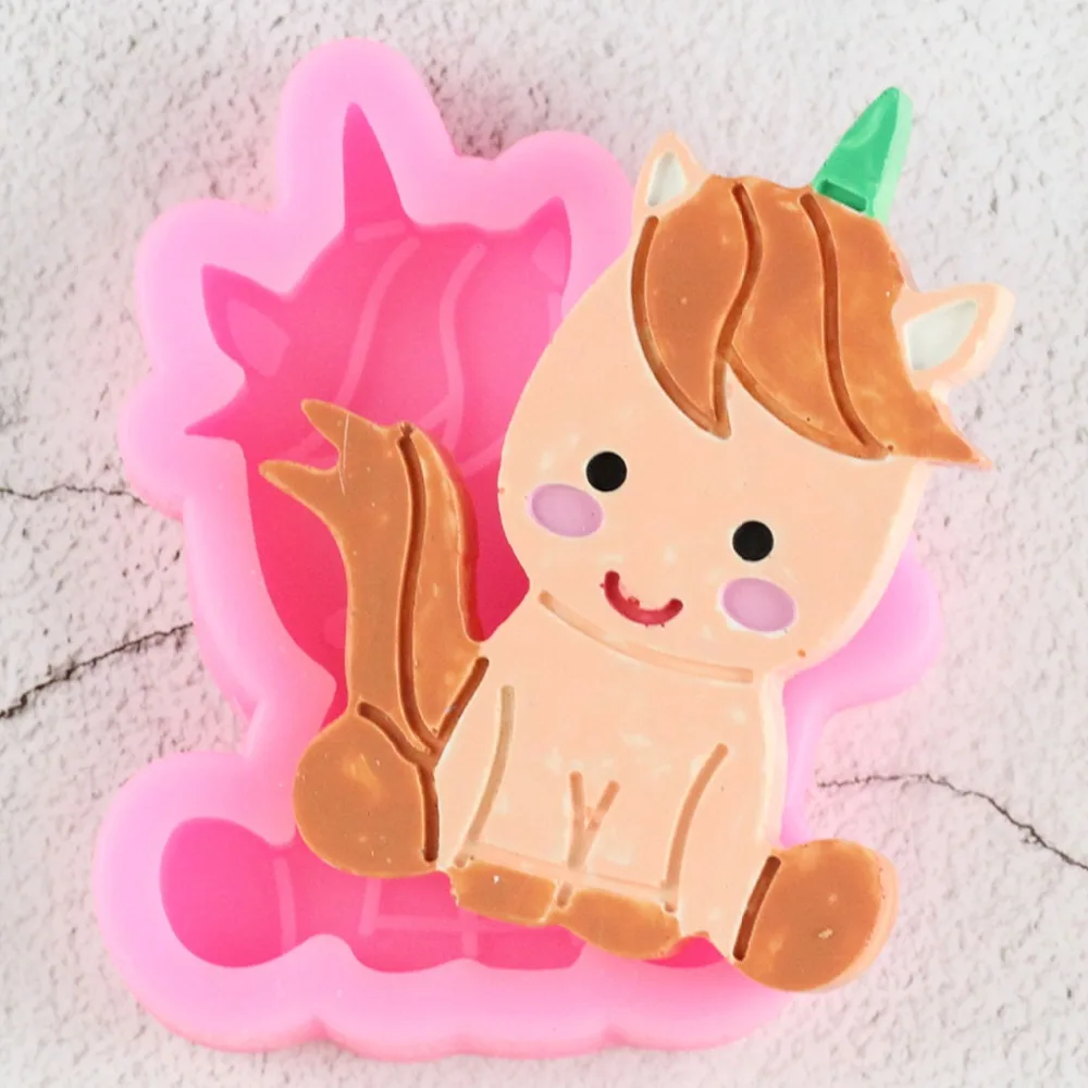 

3D Unicorn Shape Silicone Mold Fondant Mold Cake Decorating Tools Chocolate Gumpaste Mold Kitchen Baking Tools