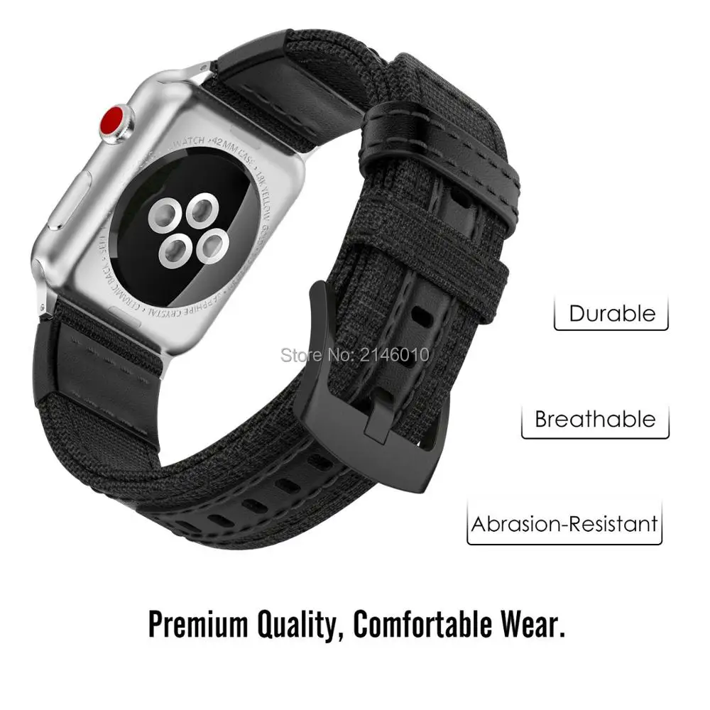 Мягким полотном, Замена кожаный спортивный ремешок+ часы наконечники для наручных часов iWatch Apple Watch/series4, версия 1, 2, 3, ремешок 38, 42 мм, версия 40 мм/44 мм