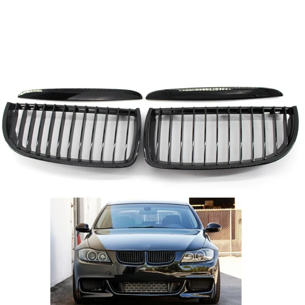 Gloss Front Grille Bumper Hood Grill Grilles For BMW E90 05 08 Car