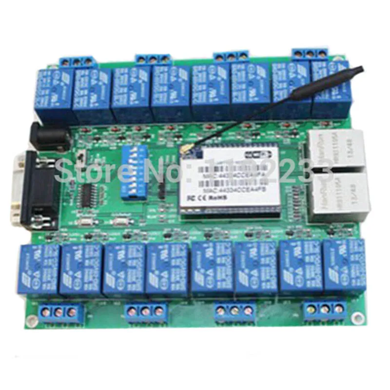 

2pcs/lot Network Relay Control Switch 16 Road Relay Remote Control P2P WIFI Module Mobile Phone Control