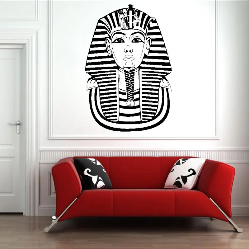 

Egyptian Art Pharaoh Mask Historical Decals Vinyl Sticker Mural Art Wall Decor Interior Sticker History Art Educational C424