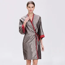 Парикмахерская Рабочая одежда парикмахер с длинным рукавом накидка платье обертывание фартук с регулируемым поясом Спа Маникюр Красота Инструменты 1272