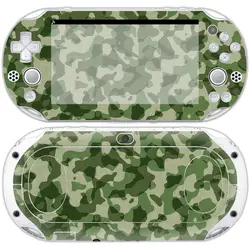 Зеленый камуфляж стиль дизайна виниловые наклейки игры Аксессуары для PSP Vita 2000 наклейку кожи