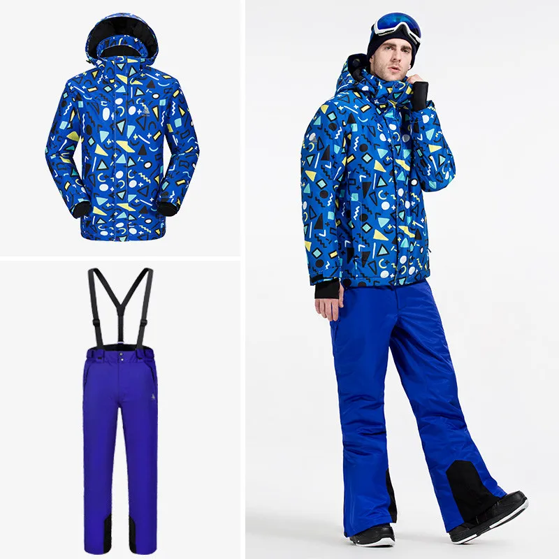 

VECTOR Brand Ski Suit Men Warm Winter Windproof Waterproof Skiing Jacket and Pants Trousers Outdoor Snow Snowboard Set HXF70012