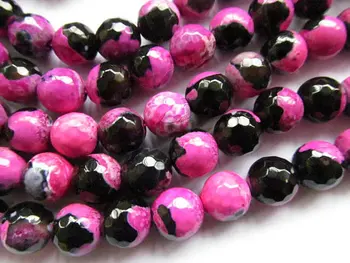 

25%off--5strands 4 6 8 10 12 14mm Agate gemstone faceted round ball sapphire blue purple brown yellow rose red black brown mixed