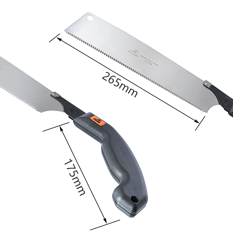 Hand Saw 440mm Japanese Saw 3-edge Tooth SK5 Steel Hacksaw For Gardening Pruning Woodworking 2