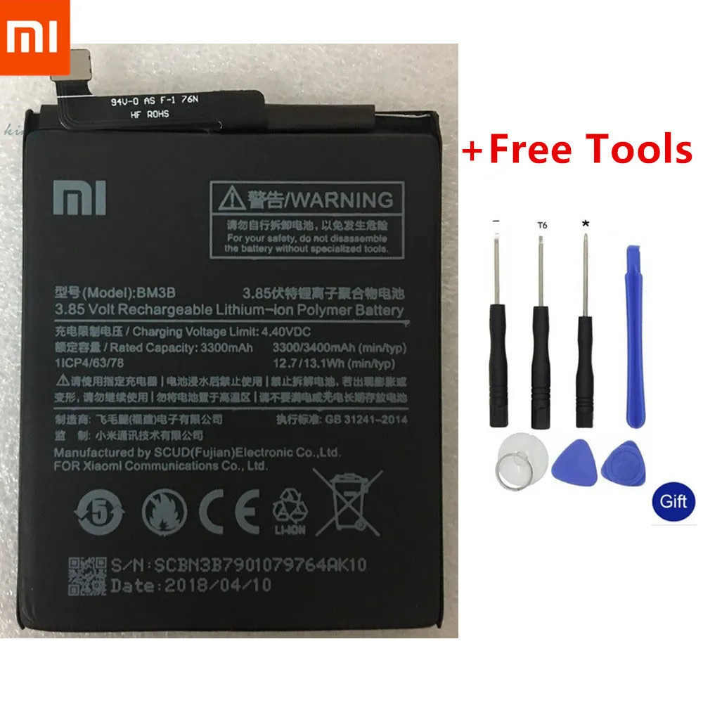 

BM49 BM50 BM3B BM22 BM35 Battery For Xiaomi Mi 5 4C Max Mix 2 Max2 Mix2 Replacement Bateria Phone Batteries + Free Tools
