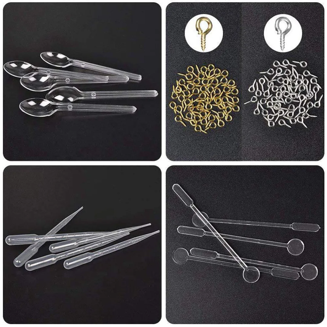 229Pcs Resin Casting Molds Kit Silicone Mold For Making Jewelry Necklace Pendant Mould Hand Craft DIY Tools Set