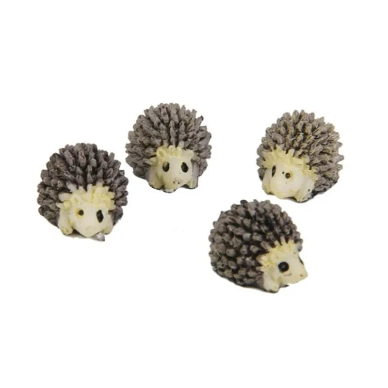 10pcs Resin Micro Landscape DIY Bonsai Decoration Mini Hedgehog Figurines 