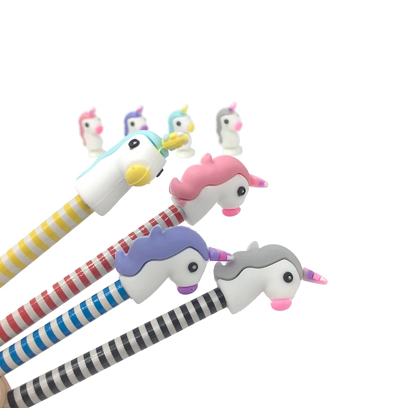 New Arrival 4pcs/lot Bring Lucky Unicorn Mini Sucker Cup Funny Creative Toy Kids Pencil Topper Decor Model Gifts Capsule Toys