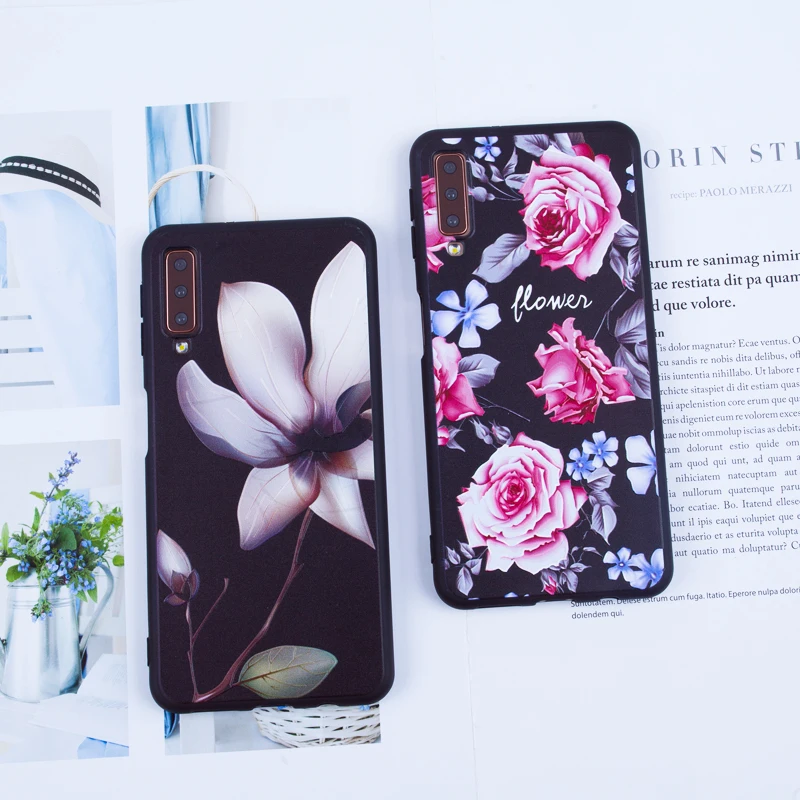 

3D Relief Case For Samsung A7 2018 Note 8 S8 Plus S7 Edge Case Ultral Thin Case For Samsung Galaxy Note 9 A3 A5 A7 A8 A6 2018 S9