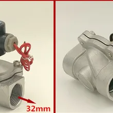 " Нержавеющая сталь нормально открытый клапан водяные клапаны 2W250-25BK DC12V, DC24V AC110V или AC220V