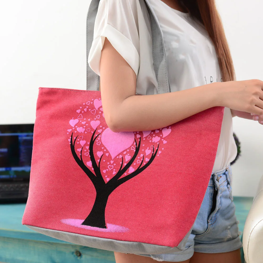 

2019 Casual Women Leisure Large Capacity Tote Canvas Shoulder Bag Shopping Bag Beach Bags Fashion Tote Feminina