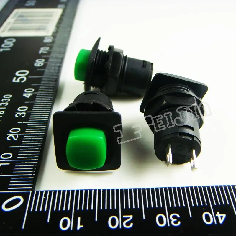 

DS-426A Button color Green 1A/250VAC OFF-ON 2Pin Self-locking Push Button Switch 20Pcs/lot