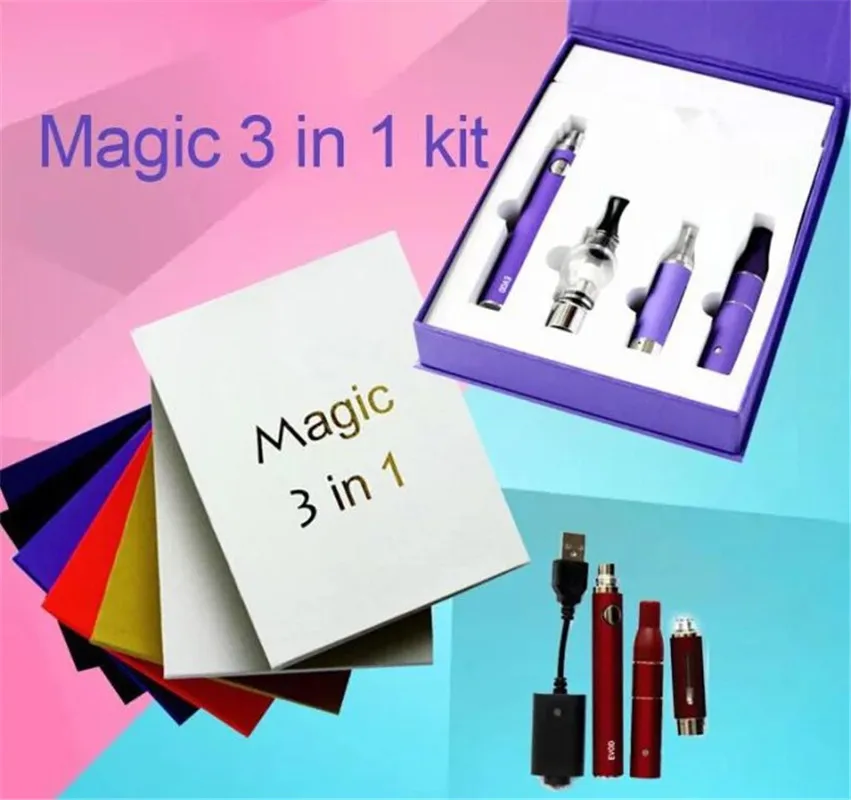 Magic 3 in 1 Wax Vaporizer Pen Kit Dry Herb electronic